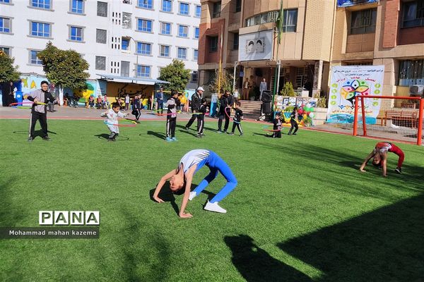 افتتاحیه المپیاد ورزشی امیدستان در مدرسه ابوالفضل ناحیه ۱
