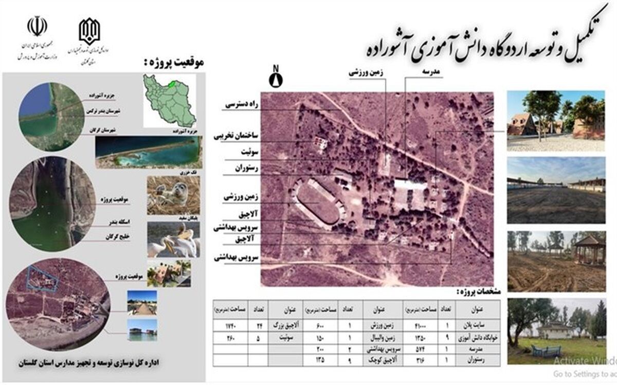 ازسرگیری ساخت اردوگاه دانش‌آموزی جزیره آشوراده در سفر دوم دولت به استان گلستان