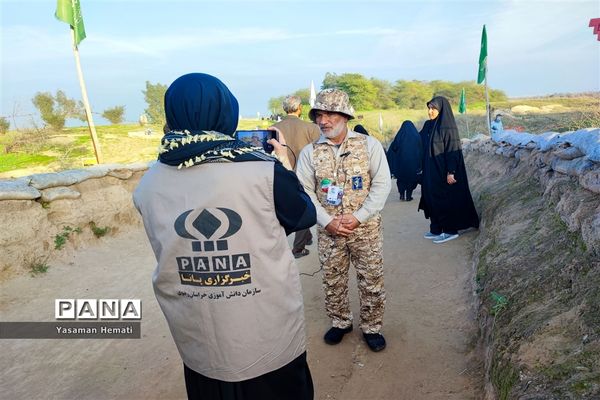 بازدید دانش‌آموزان راهیان نور از منطقه عملیاتی فتح‌المبین