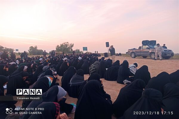 بازدید دانش‌آموزان راهیان نور از منطقه عملیاتی فتح‌المبین