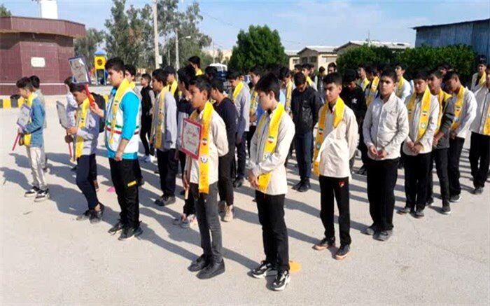 اردوی هفت‌سنگ دانش‌آموزان در بوشهر برگزار شد/ فیلم