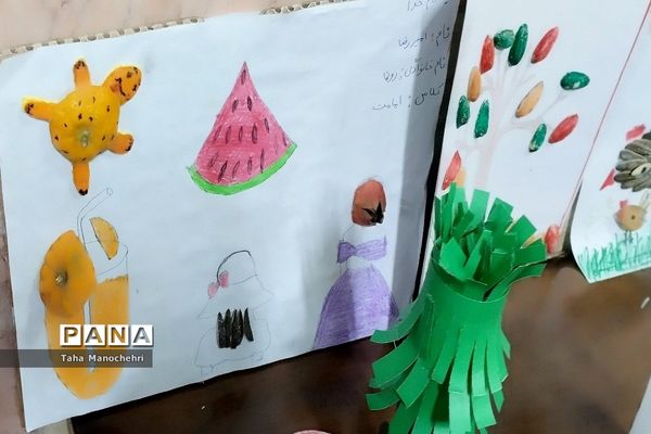 نمایشگاه کاردستی با وسایل دور ریختنی پایه اول در آموزشگاه علامه طباطبایی