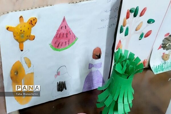 نمایشگاه کاردستی با وسایل دور ریختنی پایه اول در آموزشگاه علامه طباطبایی