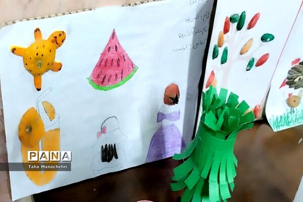 نمایشگاه کاردستی با وسایل دور ریختنی پایه اول در آموزشگاه علامه طباطبایی