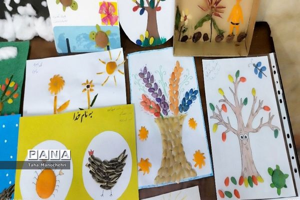 نمایشگاه کاردستی با وسایل دور ریختنی پایه اول در آموزشگاه علامه طباطبایی