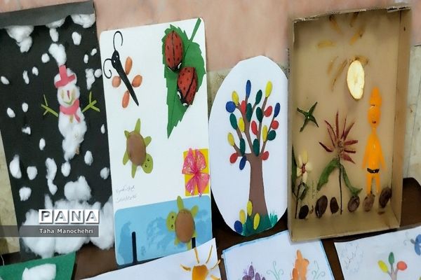 نمایشگاه کاردستی با وسایل دور ریختنی پایه اول در آموزشگاه علامه طباطبایی