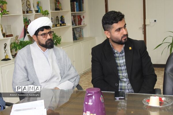 جلسه بزرگداشت چهارمین یادواره شهادت حاج قاسم سلیمانی ، هفته بصیرت و دهه مقاومت آموزش و پرورش استان بوشهر