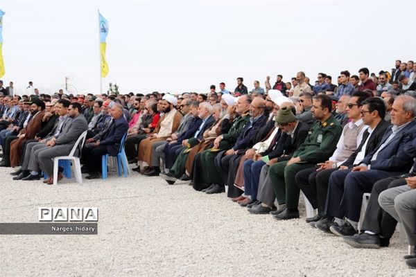 مراسم تشییع و تدفین شهید گمنام  هشت سال دفاع مقدس در بام فرهنگی امیدیه