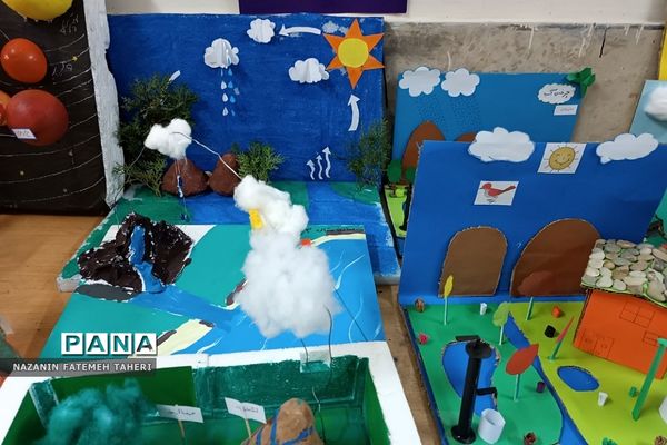 نمایشگاه دست‌سازه‌های علوم تجربی در مدرسه حضرت زینب (س)