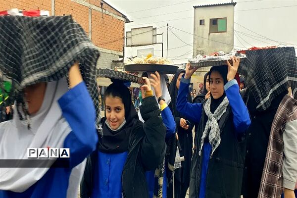 مراسم استقبال از شهید گمنام در دبستان شهید قدوسی کلوده