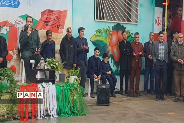 مراسم استقبال از شهید گمنام در دبستان شهید قدوسی کلوده
