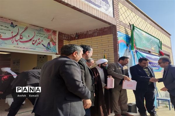 افتتاح مدرسه چهار کلاسه شهید طاهری در روستای نصرآباد خواف