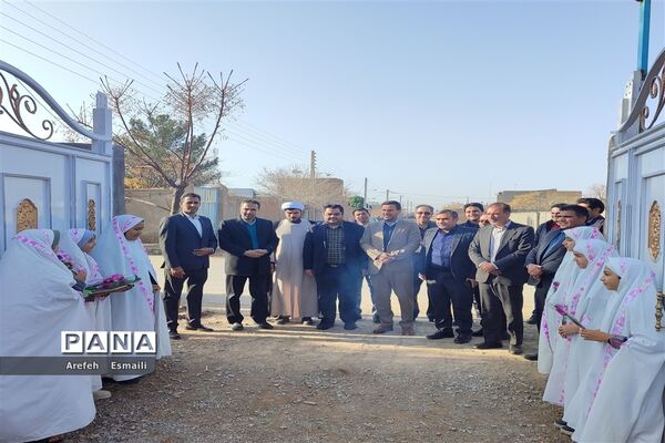 افتتاح مدرسه چهار کلاسه شهید طاهری در روستای نصرآباد خواف
