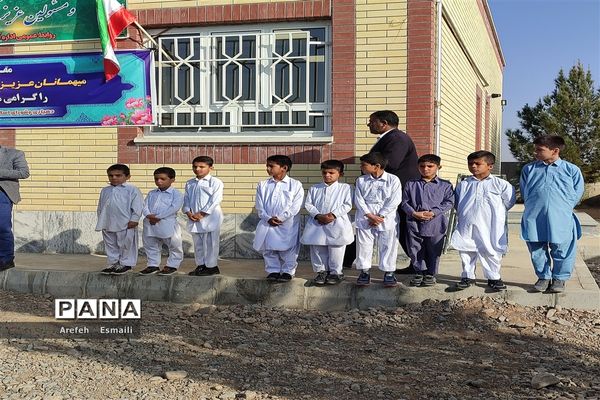 افتتاح مدرسه چهار کلاسه شهید طاهری در روستای نصرآباد خواف
