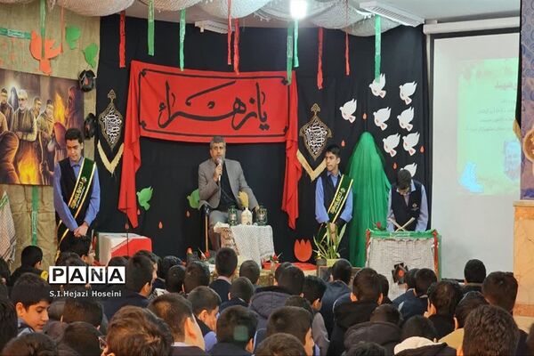 جلوه هایی از ارادت دانش‌آموزان مدارس قم به اهل بیت(ع) و شهدا-1