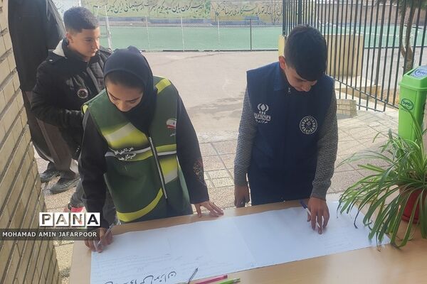 اجتماع فرزندان سردار دلها شهید حاج قاسم سلیمانی در دبیرستان حاج قاسم سلیمانی شهرستان پردیس