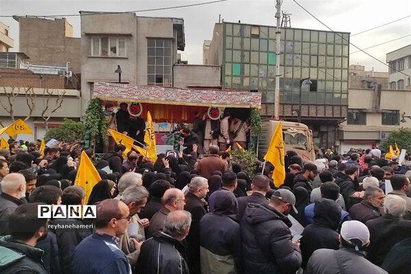 وداع با پیکر شهید سید رضی موسوی
