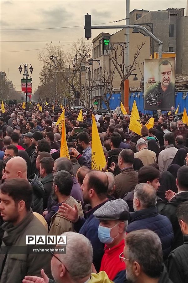 وداع با پیکر شهید سید رضی موسوی