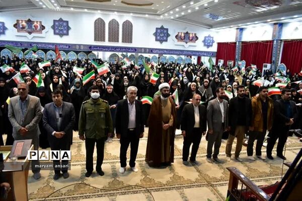 تجمع بزرگ دختران  حاج قاسم در شهر یاسوج