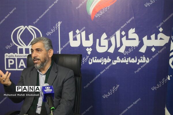 نشست خبری مدیر هسته گزینش اداره کل آموزش و پرورش خوزستان