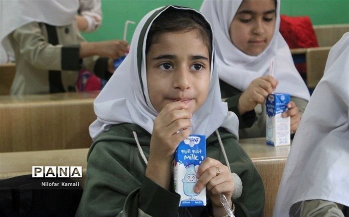 دانش‌آموزان معمولان‌ از شیر رایگان بهره‌مند شدند