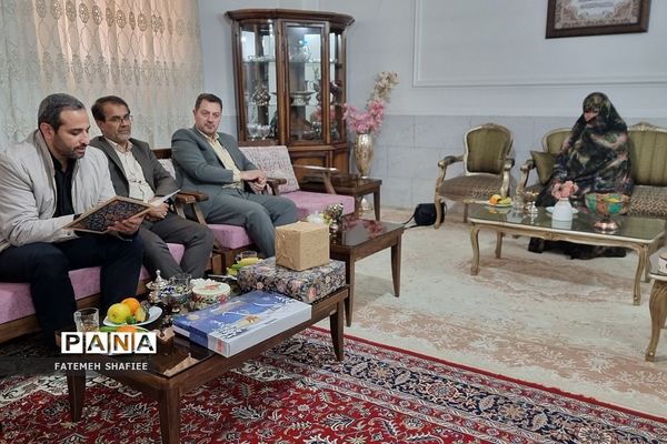 دیدار با همسر و  فرزند شهید علی اکبر دهقان نیری در کهریزک