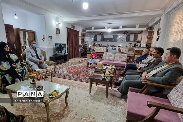 دیدار با همسر و  فرزند شهید علی اکبر دهقان نیری در کهریزک