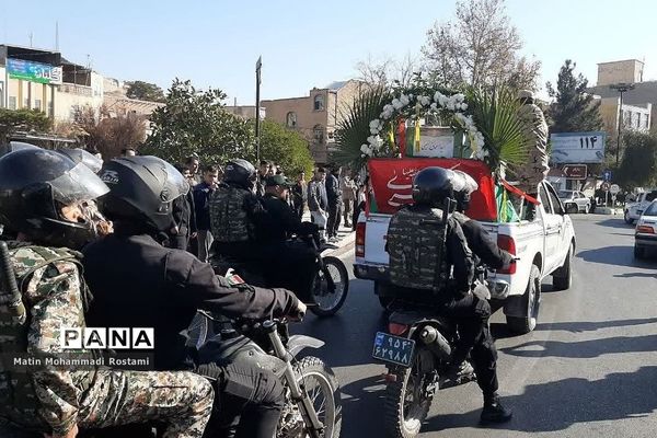 مراسم تشییع پیکر شهید مدافع حرم در شهرستان پیشوا