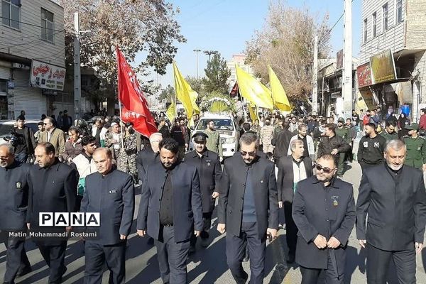مراسم تشییع پیکر شهید مدافع حرم در شهرستان پیشوا