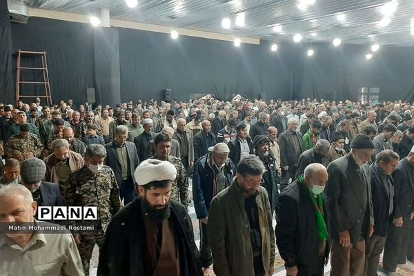 مراسم تشییع پیکر شهید مدافع حرم در شهرستان پیشوا