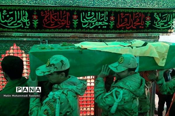 مراسم تشییع پیکر شهید مدافع حرم در شهرستان پیشوا