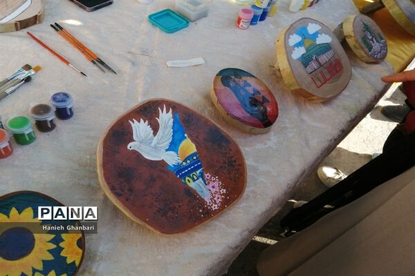 نمایشگاه نقاشی «آخراشه» با موضوع فلسطین در قم-2