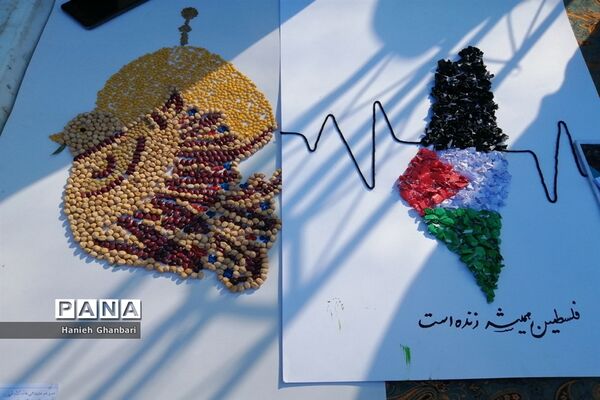 نمایشگاه نقاشی «آخراشه» با موضوع فلسطین در قم-2
