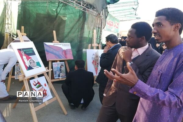 نمایشگاه نقاشی «آخراشه» با موضوع فلسطین در قم-2