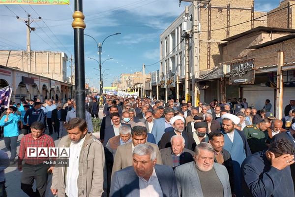 راهپیمایی 9 دی روز بصیرت و میثاق با ولایت در شهرستان بهبهان