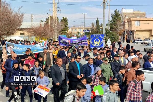 راهپیمایی حماسه ٩ دی در شهرستان بیضاء