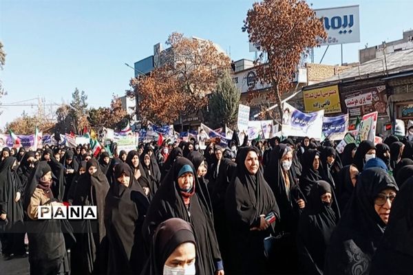 راهپیمایی حماسه‌ی نه دی در قوچان