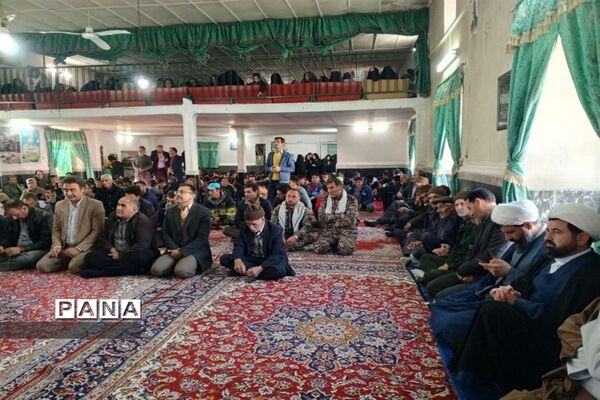 مراسم چهارمین سالگرد شهادت حاج قاسم سلیمانی در روستای گزکوه