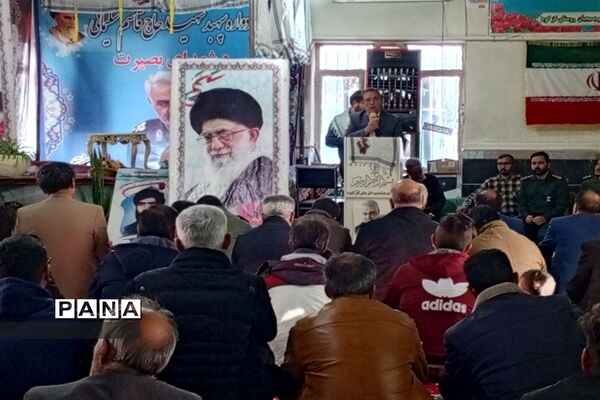مراسم چهارمین سالگرد شهادت حاج قاسم سلیمانی در روستای گزکوه