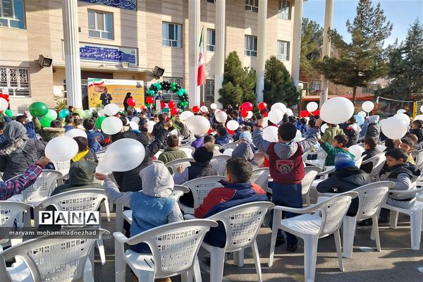 آیین نواختن زنگ مقاومت در مدارس ابتدایی خراسان رضوی