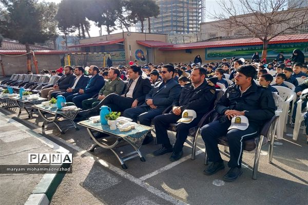 آیین نواختن زنگ مقاومت در مدارس ابتدایی خراسان رضوی