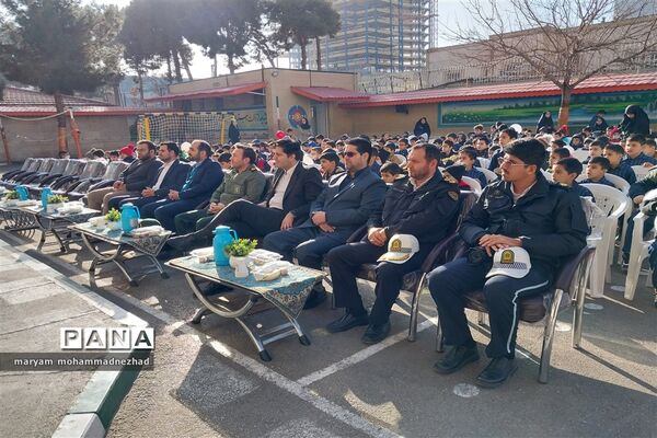 آیین نواختن زنگ مقاومت در مدارس ابتدایی خراسان رضوی