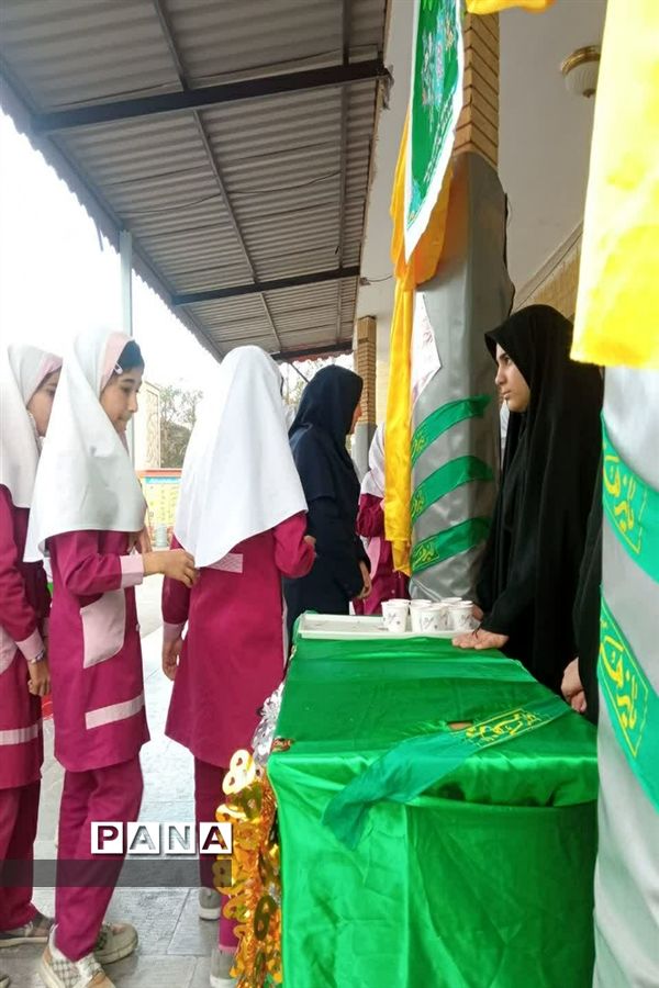 مراسم ولادت حضرت فاطمه زهرا ( س)  و برپایی موکب و پذیرایی از دانش‌آموزان