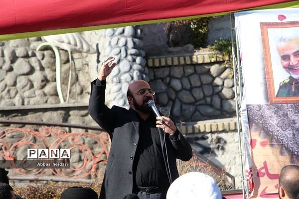 راهپیمایی مردم رودهن در محکومیت جنایت تروریستی گلزار شهدای کرمان