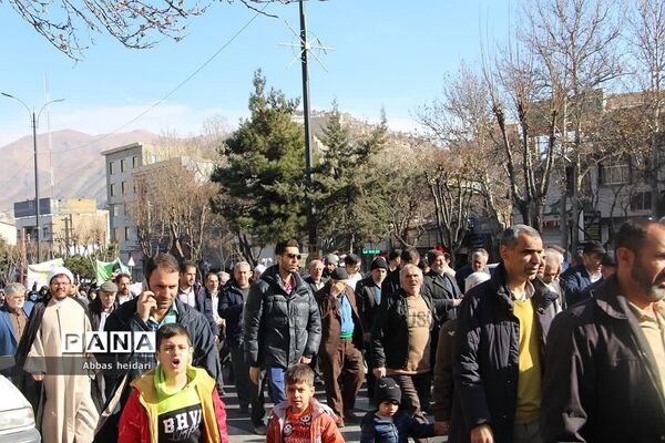 راهپیمایی مردم رودهن در محکومیت جنایت تروریستی گلزار شهدای کرمان