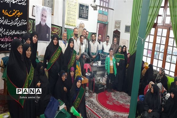 مراسم میلاد حضرت فاطمه (س) و سالگرد شهادت حاج قاسم سلیمانی در شهرستان نور