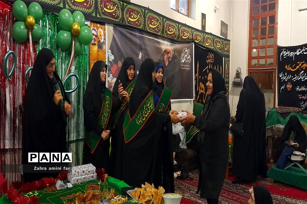 مراسم میلاد حضرت فاطمه (س) و سالگرد شهادت حاج قاسم سلیمانی در شهرستان نور