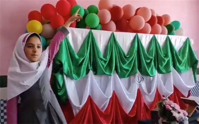 یادبود شهید حاج قاسم سلیمانی در دبستان دخترانه خاتم