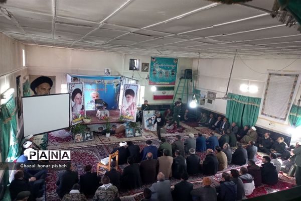 گرامیداشت سالروز شهادت سردار سلیمانی در روستای گزکوه