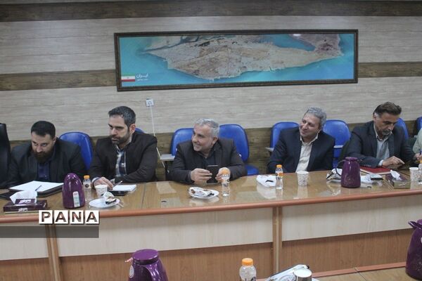نشست مشترک معاون پرورشی و فرهنگی اداره کل آموزش و پرورش استان بوشهر با تیم بازرسی ستاد مبارزه با مواد مخدر کشور